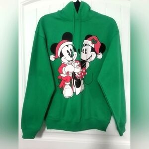 New Holiday Disney Minnie & Mickey Sweatshirt / Size  Small